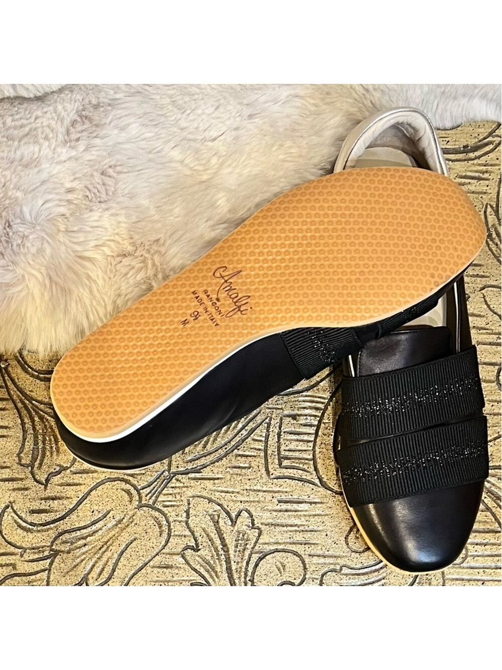 NWOB $260 Raffy Slip-On Sneaker AMALFI BY RANGONI Runs Large 9.5 to 10.5… - Picture 4 of 7